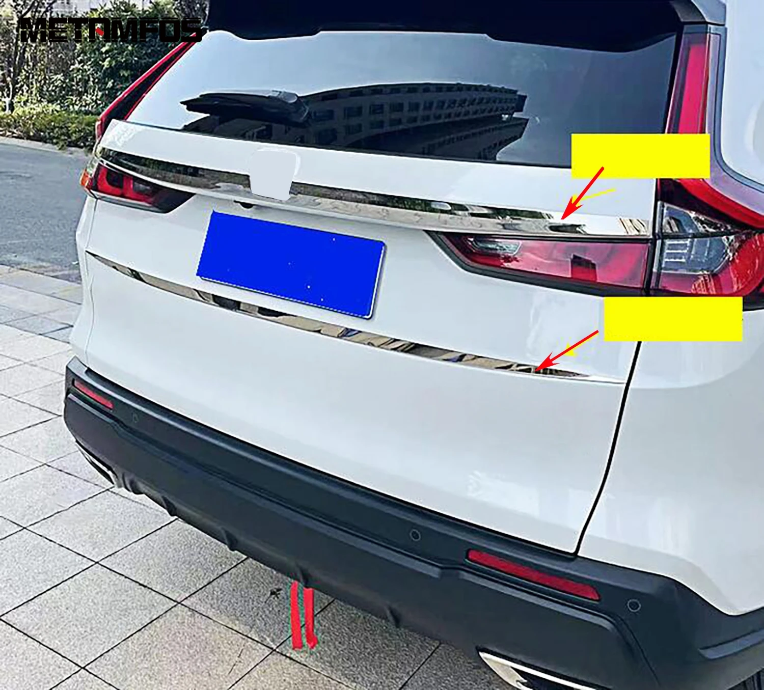 Защитная накладка на крышку багажника для Honda CR-V CRV 2023 2024 2025 2026 аксессуары из нержавеющей стали стайлинг автомобиля