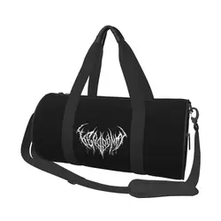Goth Bish-bolso deportivo con logotipo de Deathcore para hombre y mujer, bolsa de gimnasio con diseño de zapatos, bolso de Fitness Vintage, bolsos para exteriores