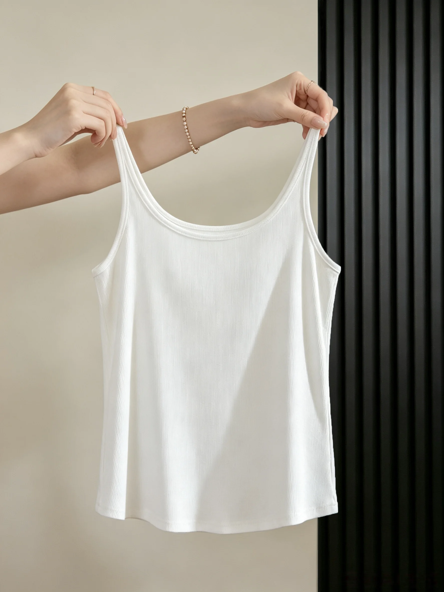 Tops - เสื้อกล้ามผ้าฝ้ายทรงหลวมสำหรับผู้หญิง แขนกุด สไตล์ใหม่สำหรับฤดูร้อนและฤดูใบไม้ผลิ ไซส์ใหญ่ เสื้อสำหรับคุณแม่ตั้งครรภ์ เสื้อซับใน