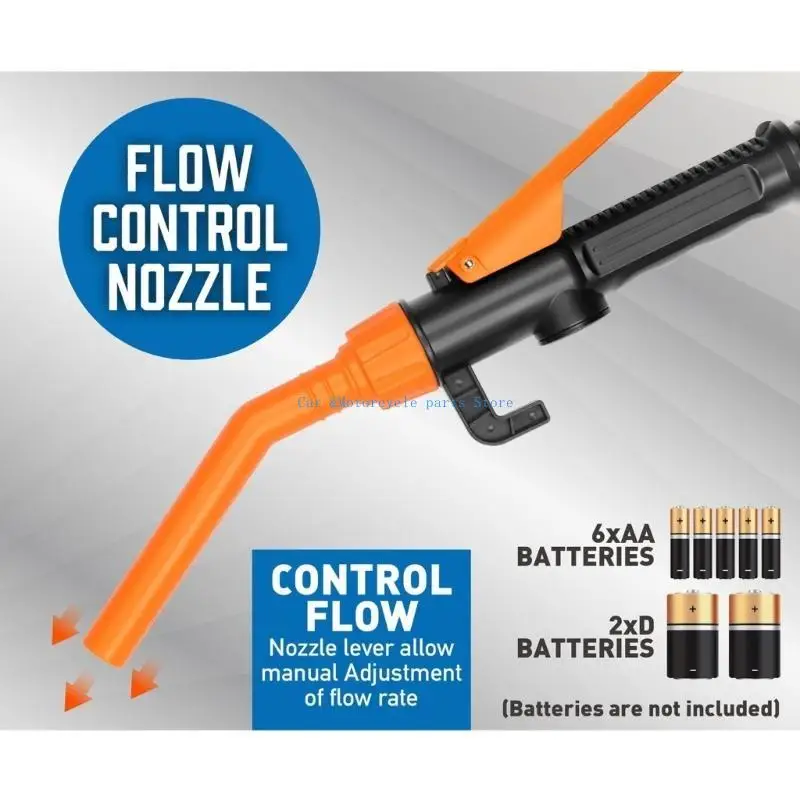 

Y9UC Convenient Liquid Transfer Battery Powered, 2.4 GPM, With Adjustable Nozzle For Camping And Travel Refueling