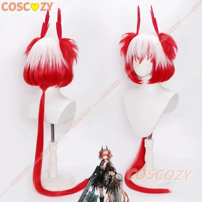 

ABC123CosplayArknights Fiammetta Cosplay Wig Red Mixed White Long Woman Hair3'd,5;h.9/