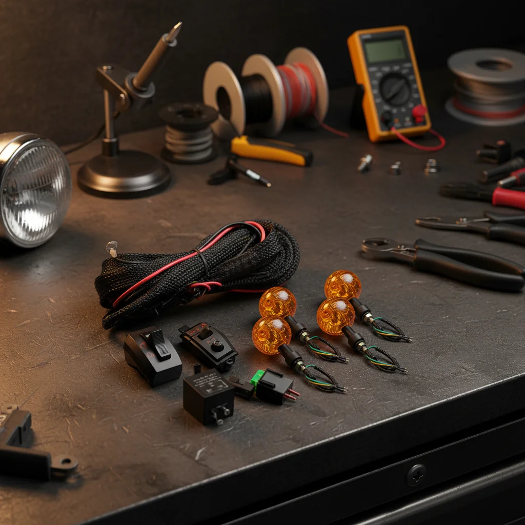 

12V Multi-Purpose Amber Turn Signal Kit With Adjustable Flash Relay For UTVs/ATVs/trucks/motorcycles Power Tool Accessories