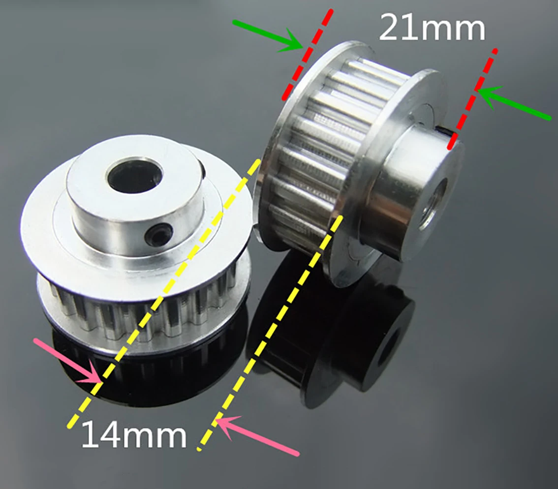 1Pcs 10-40 Teeth XL Timing Belt Pulley Bore 4/5/6/8/10/12mm Slot Width 11mm Pitch 5.08mm For 10mm Belt CNC/Step Motor