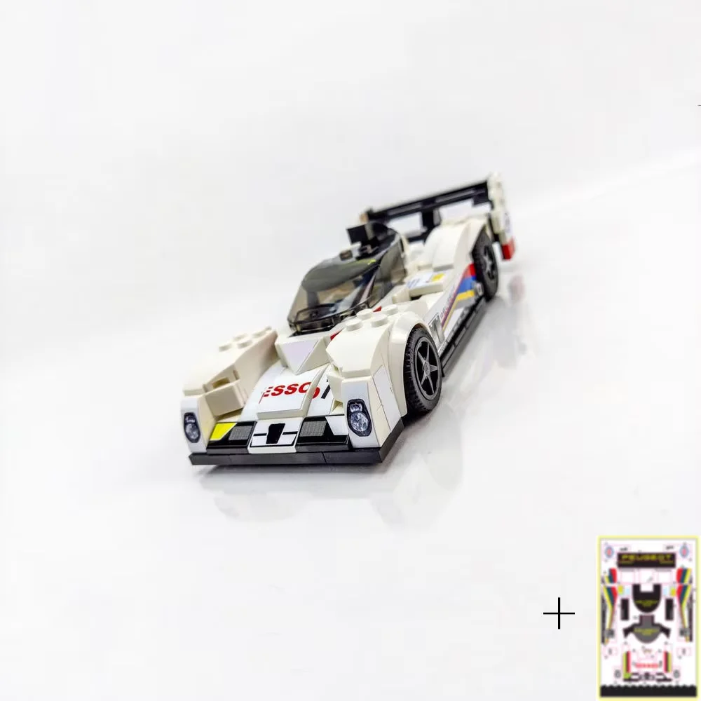 

287 шт. MOC Racing 905 Evo 1b Speed Champions Модель Строительные блоки Предварительно вырезанные наклейки Сборная игрушка Кирпич Детские подарки на день рождения