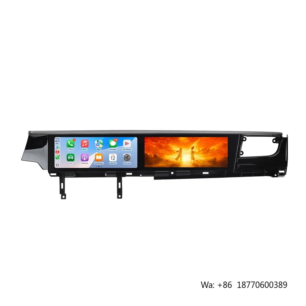 Route Factory Supply Dual 12.3inch Android Screen Car Stereo Built-in GPS Compatible for Porsche Macan PCM3.1/4.0 Dual System