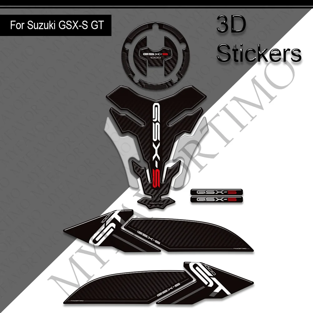 Voor Suzuki GSX-S 1000 S GT GSX-S1000GT GSX S1000 GSX-S1000 + Tank Pad Gas Brandstof Protector Stickers Decals 2016 - 2022 2023 2024