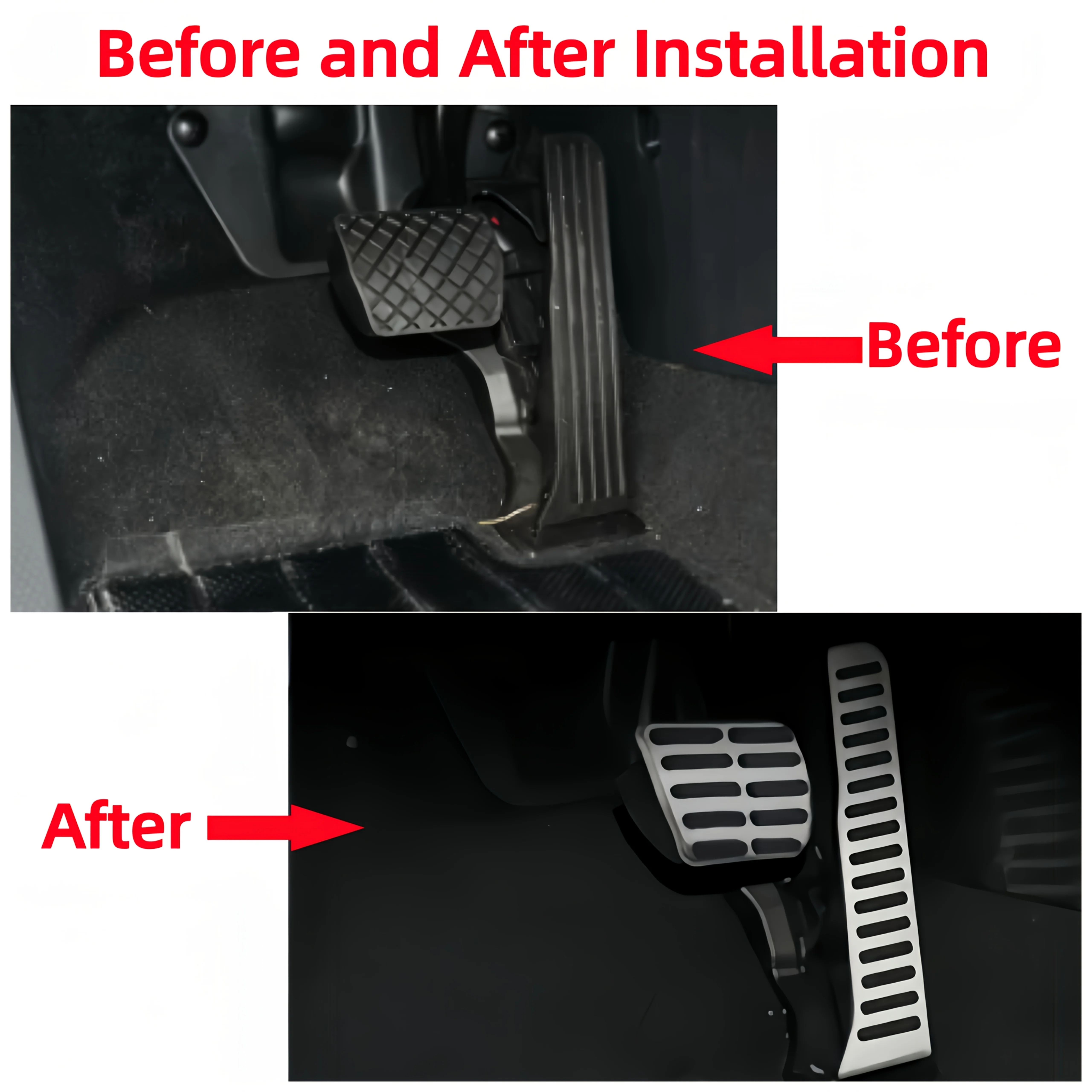 

Новые коврики для педалей автомобиля для VW Golf 5, Golf 6, MK5/MK6, Jetta, GTI, Tiguan, Passat B6/B7/CC, R-Line, спортивная версия, только для леворульных автомобилей.