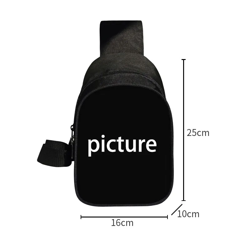 Customize Your Photo Printed Chest Bags Personalized Logo Crossbody Bag Sports Bags Shoulder Bag for Travel Phone Holder Gift