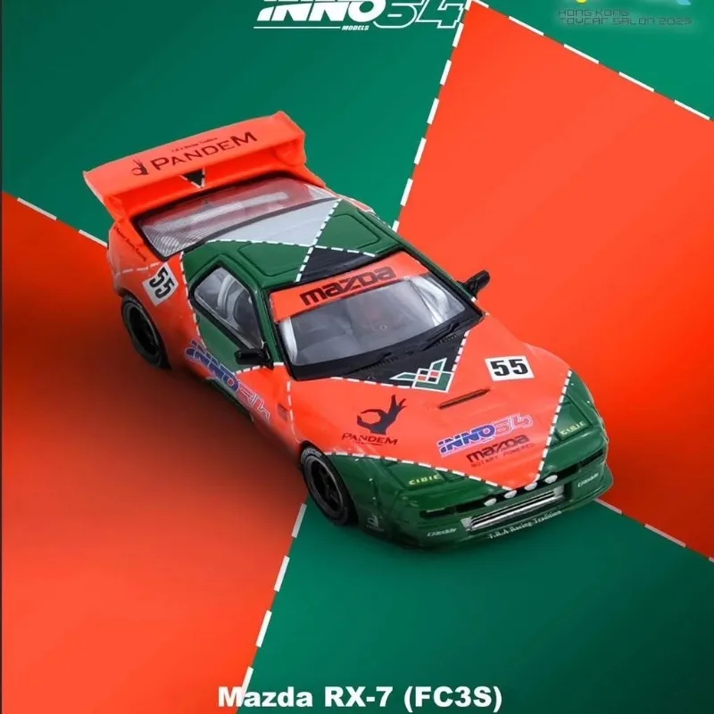 INNO 1/64 RX-7 FC3S Hong Kong Toycar Salon 2025 édition événement alliage jouet véhicule à moteur moulé sous pression en métal modèle cadeaux