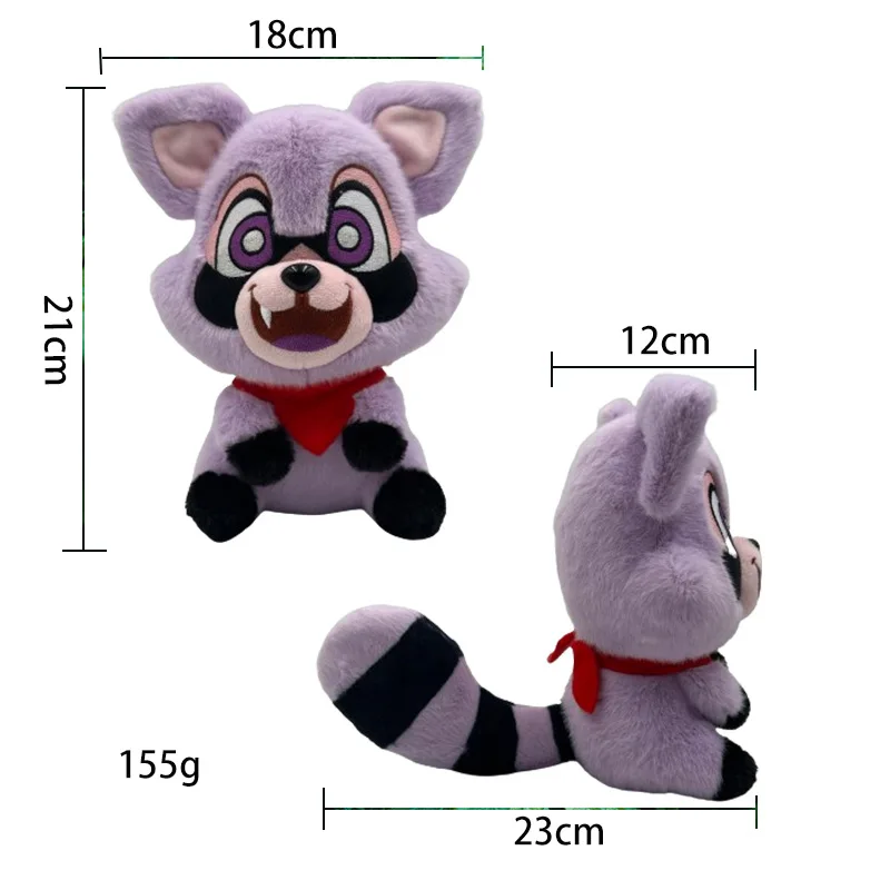 New Indigo Park Rambly Plush Doll Raccoon Plush Toys Anime Game Cartoon Soft Stuffed Plushie Peluches Pillow Christmas Gift