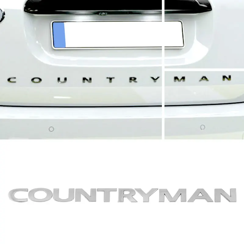 For Mini Cooper S JCW R56 R53 R60 F56 Countryman Clubman Paceman Logo Car Rear Body Tailgate Fender Door Adhesive Badge Sticker