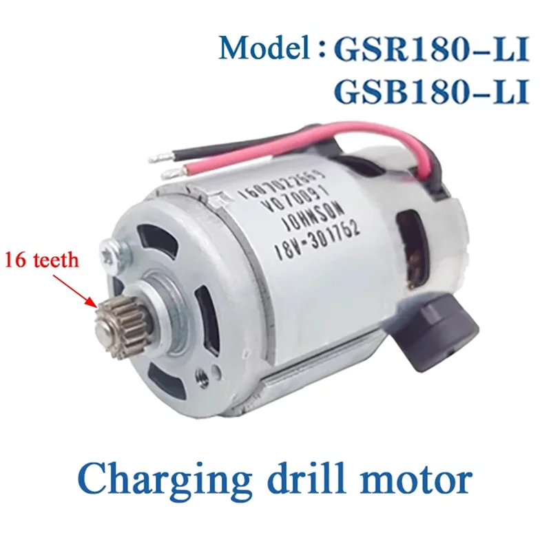 ELEG-For 18V Power Tool Spare Accessory Parts- Electric Charging Drill Screwdriver DC Motor For GSR180-Li GSB180-Li Models