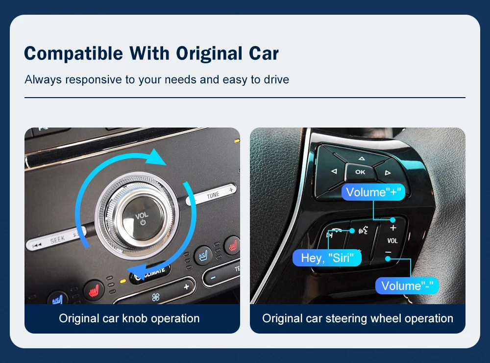 Road Top Decoder Box Kabelloses CarPlay für Ford Explorer Fusion Mondeo Sync2 Mit Android Auto Airplay Car Play Video-Schnittstelle – Detail 14