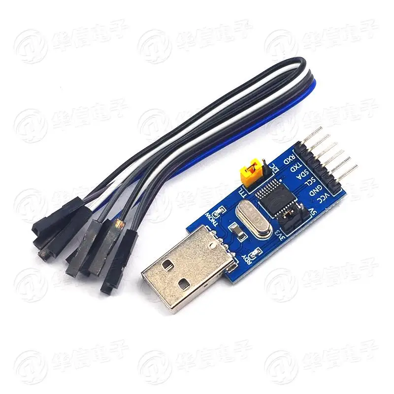 10pcs/lot CH341T 2-in-1 Module USB to I2C IIC UART USB to TTL MCU Serial Port Downloader