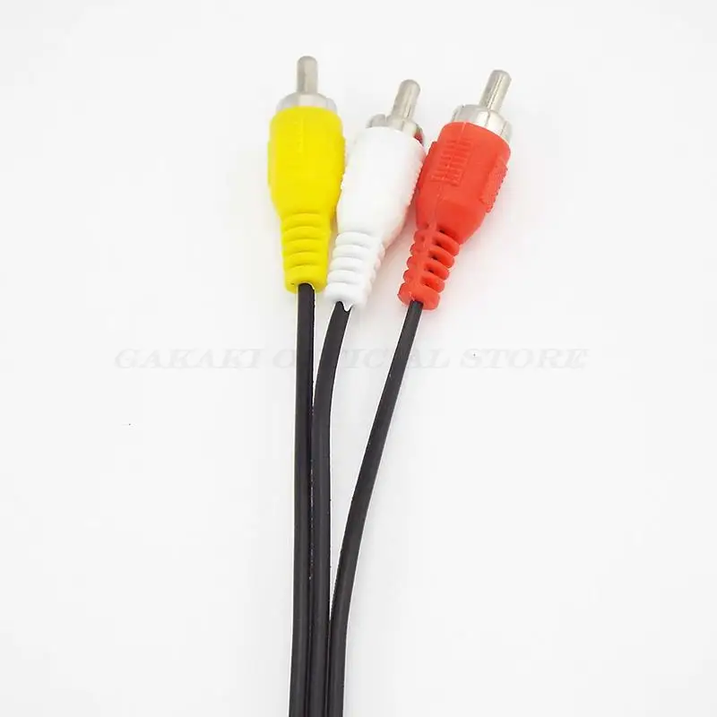 3 Rca Mannelijke Naar 3 Rca Mannelijke Connector Composiet Av Draad Stekker Audio Videokabel