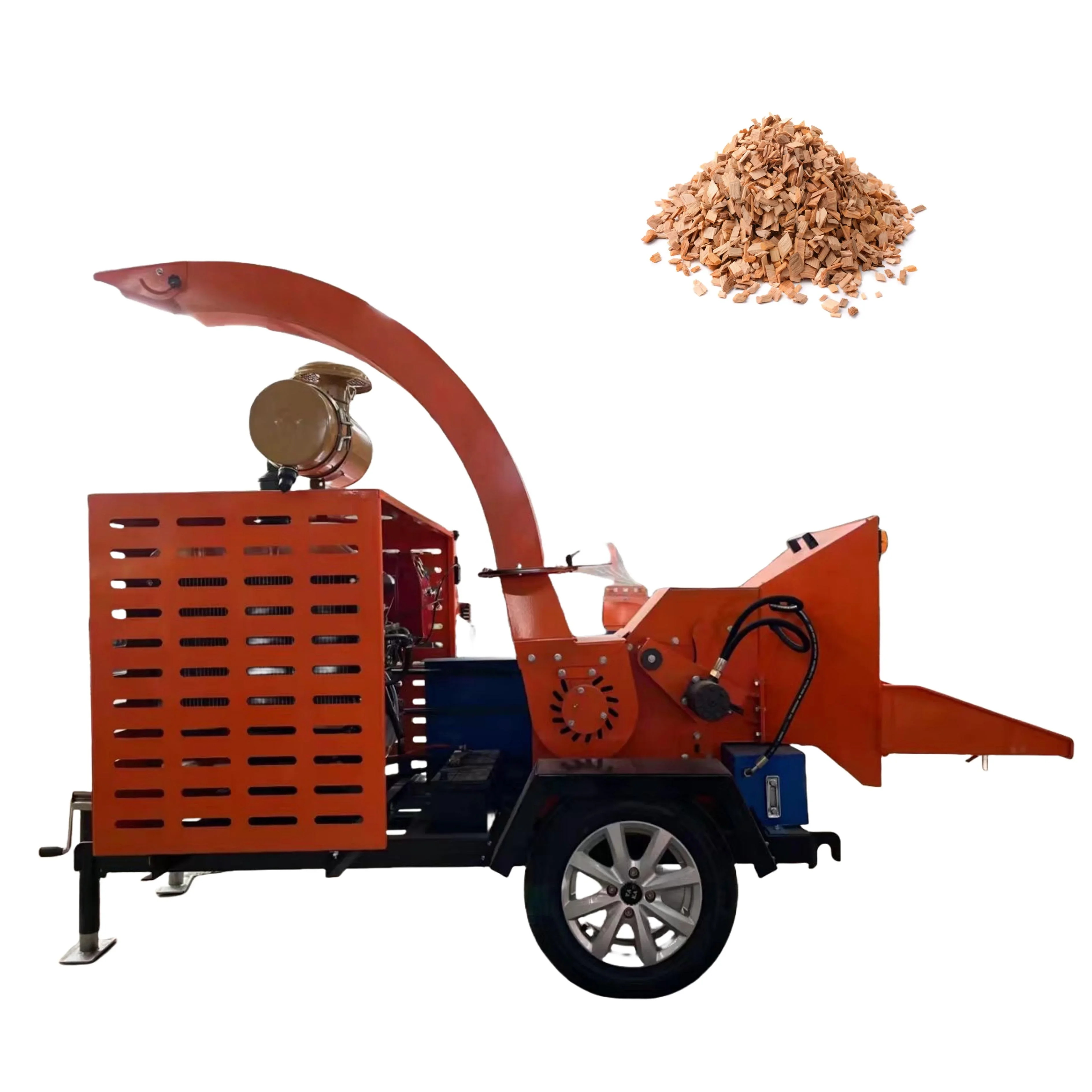 40 mobile home used garden shredder wood tree branch crusher wood branch shredder  lea chipper cutting machine wood chipper