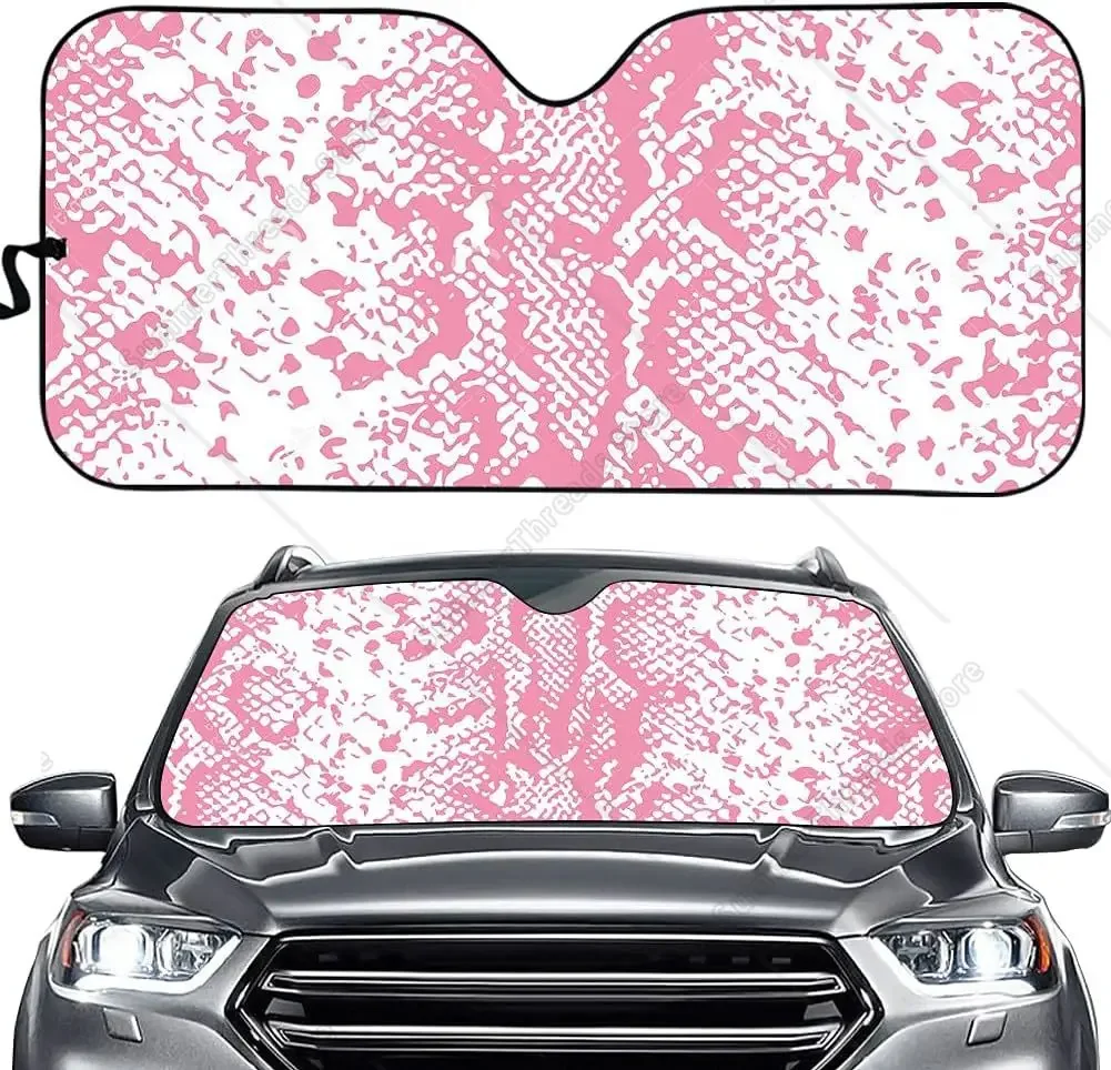 

Розовое лобовое стекло с животным принтом Sun Sha, цельная Sunsha для женщин, женское складное переднее окно автомобиля Sunsha для большинства Se