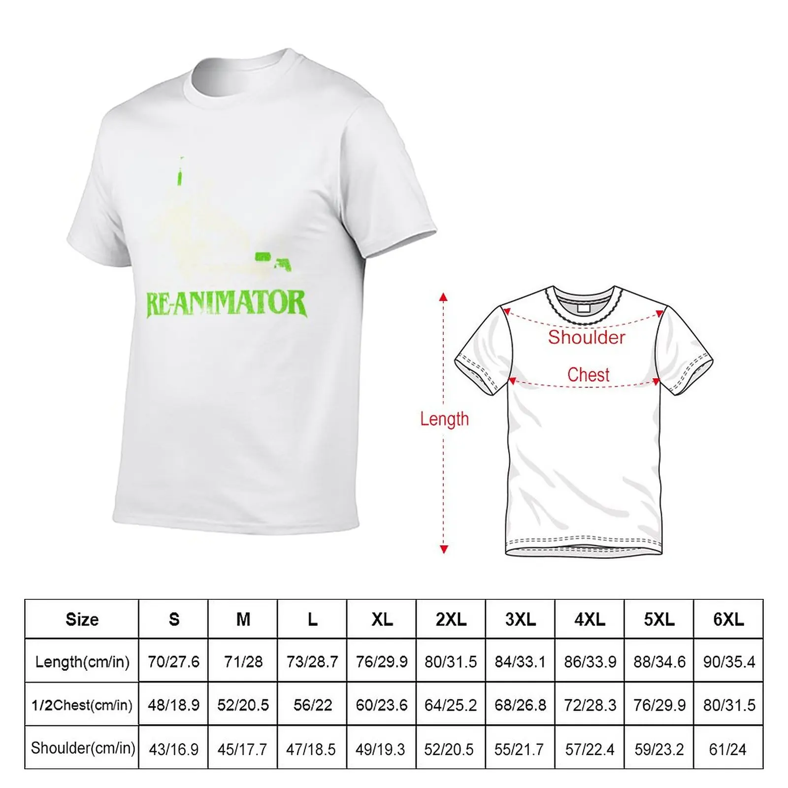 New Re-Animator Cult Horror Film T-Shirt sports fan t-shirts heavyweight t shirts hippie clothes tops t shirt men