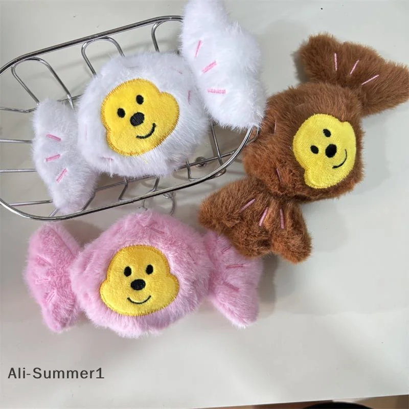 クリエイティブでキュートなキャンディモンキーのぬいぐるみ、キーホルダー、ペンダント、バッグチャーム、バックパックの飾り、ギフト、キーリング