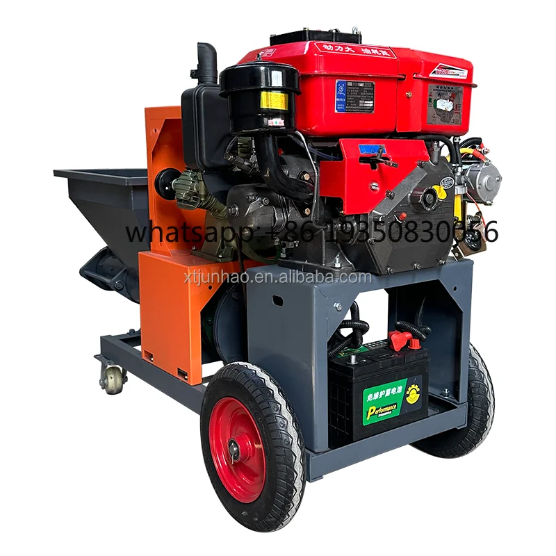 High Power  Model Cement Mortar Plaster Spraying Machine Cement Mortar Spraying Machine