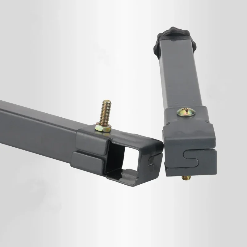Adjustable Height Clamp Tube Leg Metal Square Bed Riser Table Legs for Tatami Bed Frame Fixed Support Foot Screw Hardware