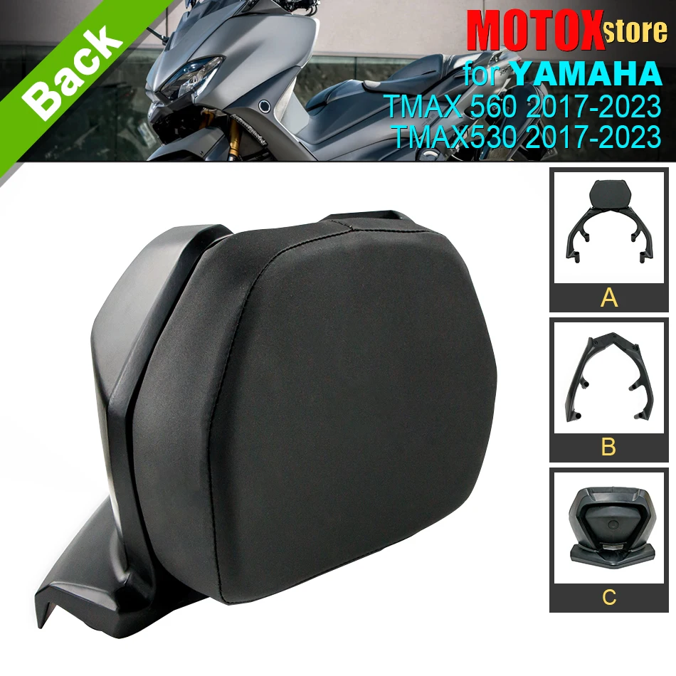 

for Yamaha Tmax 530 2017 - 2019 Passenger Backrest T-MAX 560 2020-2021 Tech Max 2022 Backrest Set Xmax 300 17 - 20 Backrest Pad