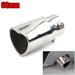 Fashion Design Heart Shape Style Car Accessories 1.5 - 2.1Inch Stainless Steel Silver Colorful Exhaust Tips Muffler Tail Pipe