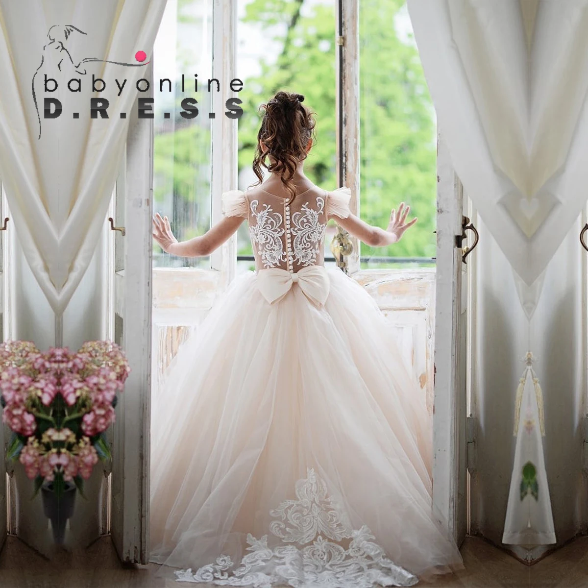 babyonline-effortless-princess-embroidered-communion-dress-floral-pattern-bodice-rushed-tulle-floor-length-ball-gown-silhouette