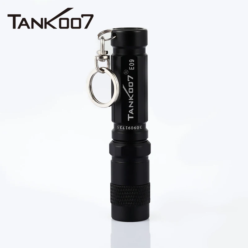 TANK007 E09 Mini Flashlight Portable Pocket EDC Small High Power Led Torch 120LM AAA Battery Keychain Outdoor Camping Lamp