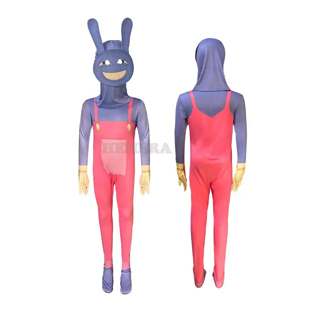 Kids Halloween Costumes Anime Digital Circus Pomni Cosplay Clothing Girls Boys Bodysuit Cartoon Carnival Birthday Gift for Adult