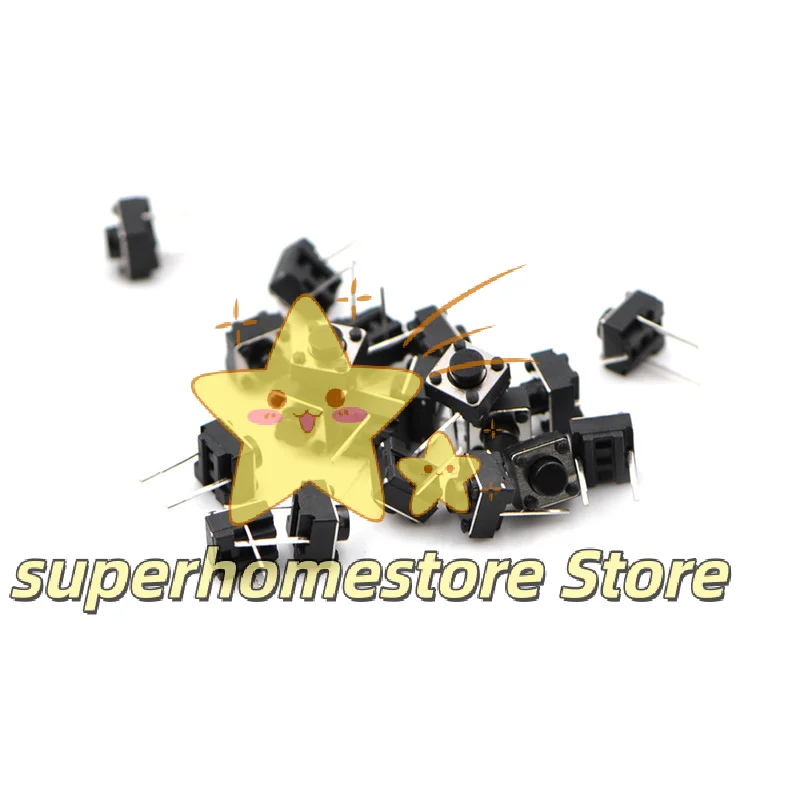 

20 шт. тактильных переключателей 6x6x5 мм с центральными опорными штырями – улучшенная стабильность, кнопка SMD для надежного монтажа на печатную плату