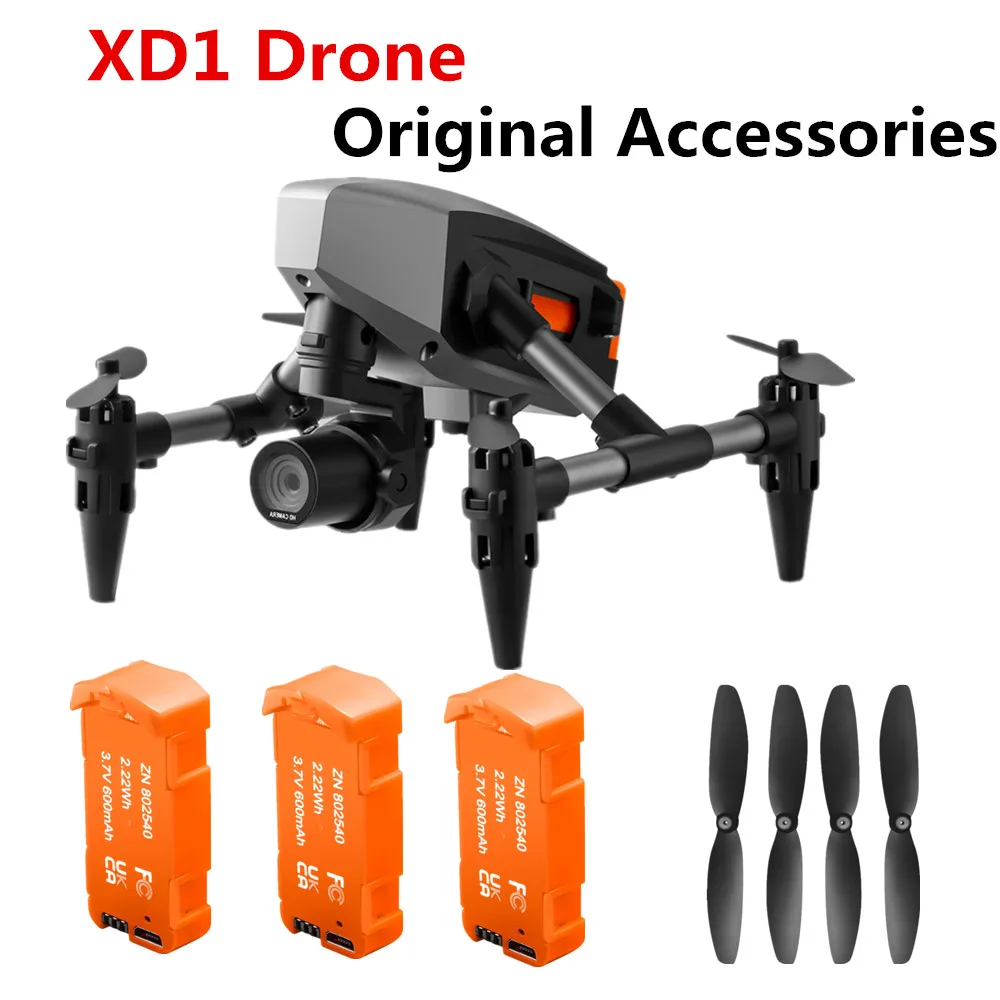 XD1 Mini RC Drone oryginalne akcesoria 3.7V 600Mah bateria/łopata śmigła/linia USB/XD1 Drone XD1 części