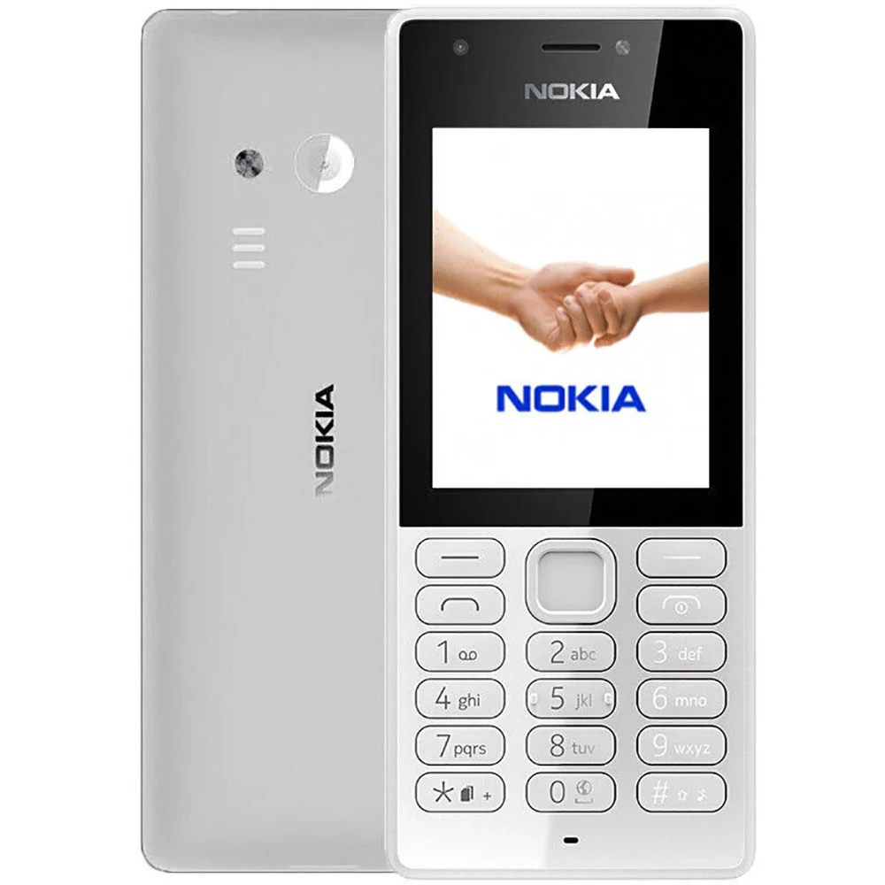 Nokia 216 2G Backup Phone 1020mAh FM Radio MP3 2SIM 0.3MP 2.4-inch Bluetooth 3.0 3.5mm Micro-USB Nokia Affordable Phone Unlock