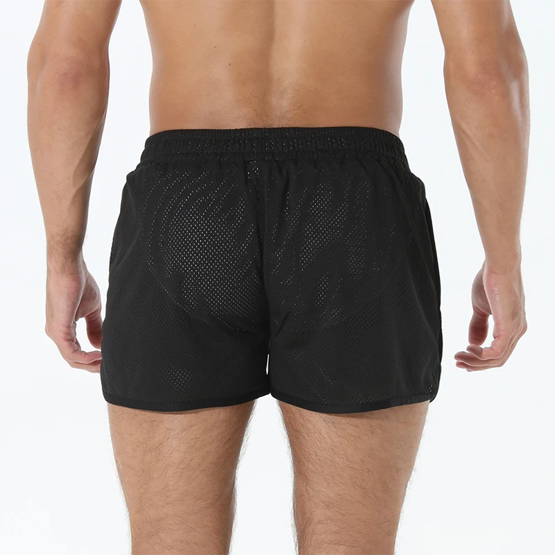 Мужские шорты для тренировок, шорты контрастных цветов, эластичные спортивные шорты для спортзала с карманами для бега, фитнеса, активной одежды