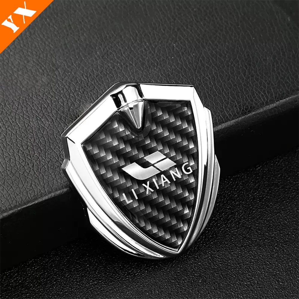 For Li Xiang L9 Accessories 2022 2024 Metal 3d Three-Dimensional Tail Stickers, Car Stickers, Car Logo, Decorative Exterior 1pcs