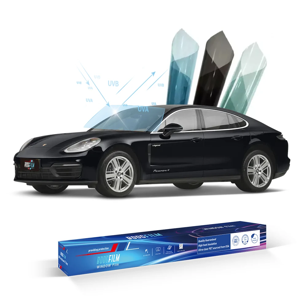 

BOOGFILM High Definition UV Proof 100% Solar Film Nano Ceramic Car Window Tint Film Care Ceramic Tint Film for Car