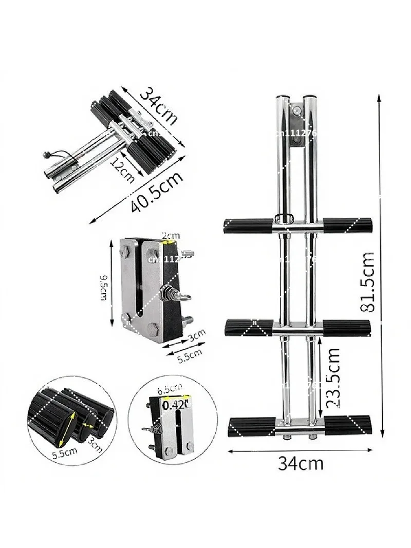 Stainless Steel Folding Telescopic Ladder Hanging Ladder for Marine Yacht Boat Deck Hardware