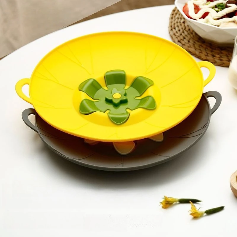Silicone Spill Proof Pot Lid Kitchen High Temperature Resistant Splash Proof and Splash Proof Silicone Lid Kitchen Tool