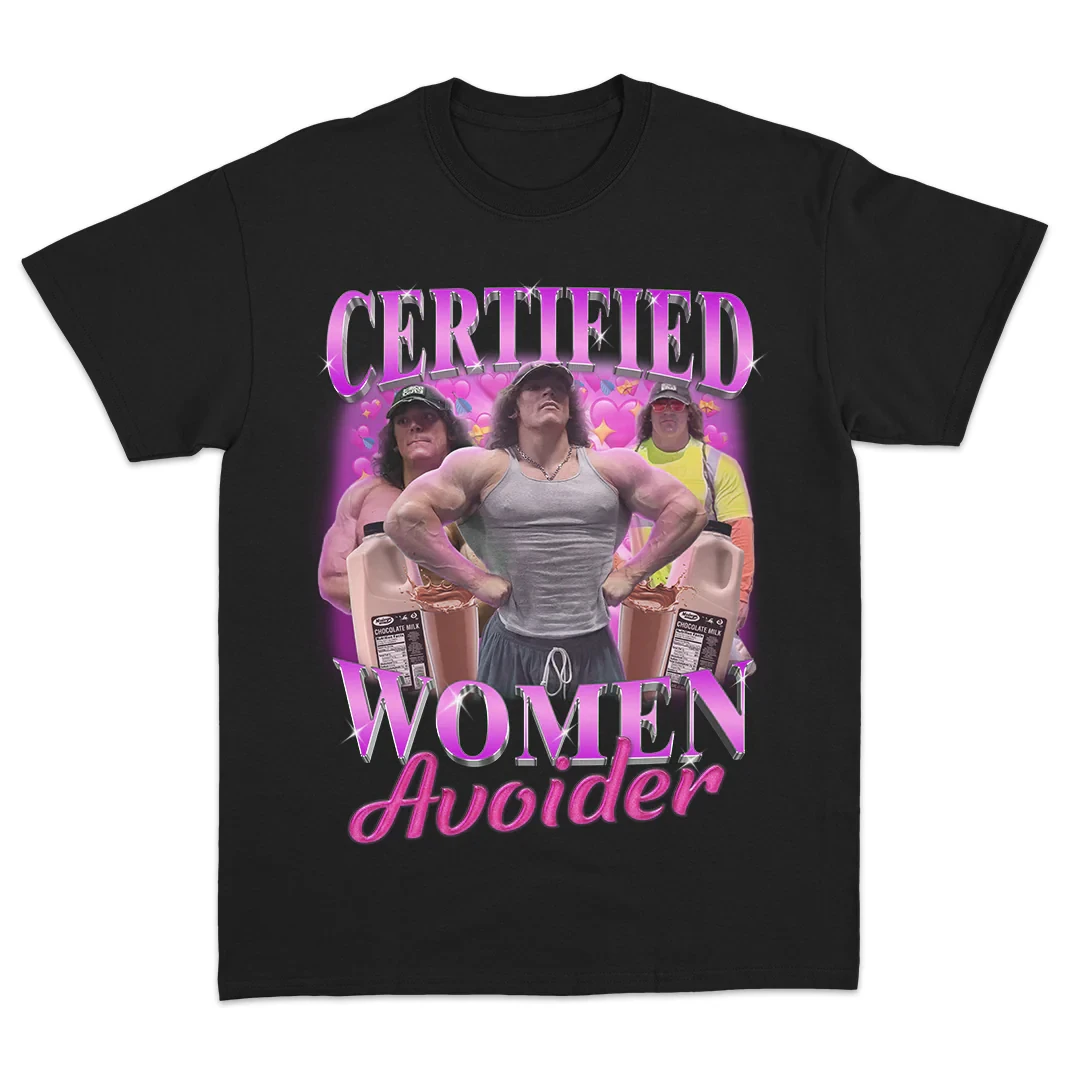 Men Certified Women Avoider Sam Sulek TShirt Retro Harajuku Gym Humor Tee Tops Round Neck Fashion Tshirt Clothing T-shirts