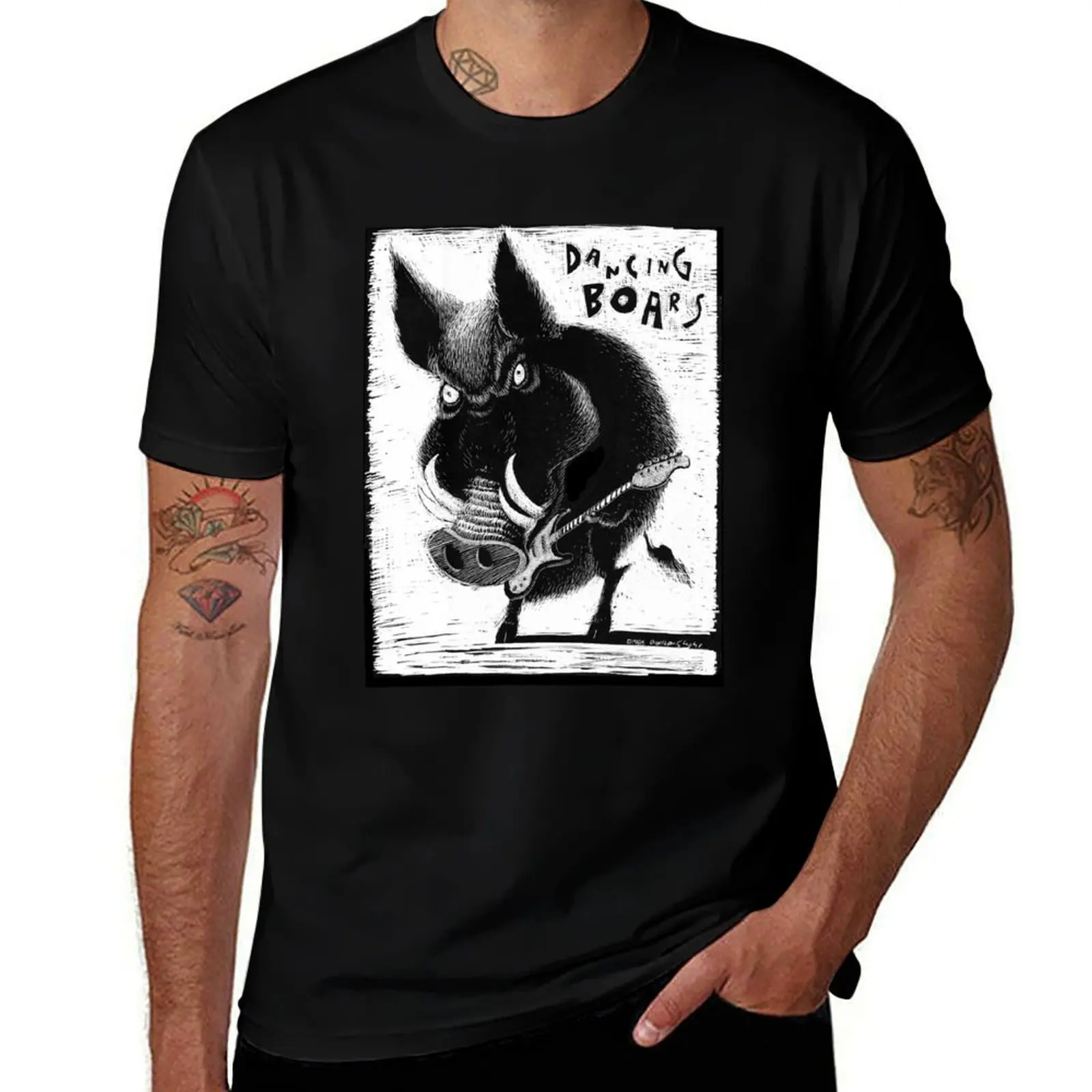 Dancing Boar T-Shirt Quick Dry Travel T-Shirt