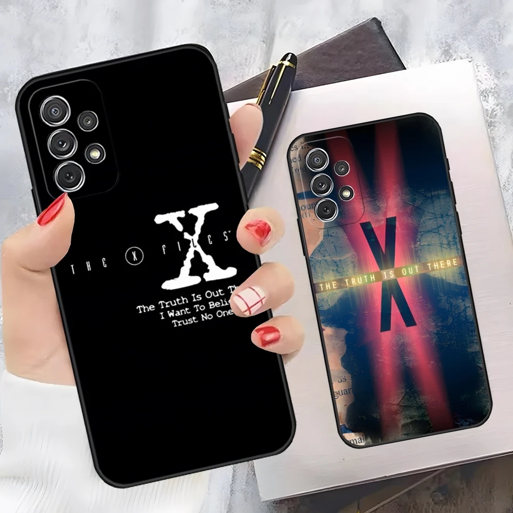 MINISO-The X Files I Want To Believe Phone Case For Samsung Galaxy A50 A53 A55 A54 A34 A33 A32 A24 FE S25 S24 S23 S22 Back Cover