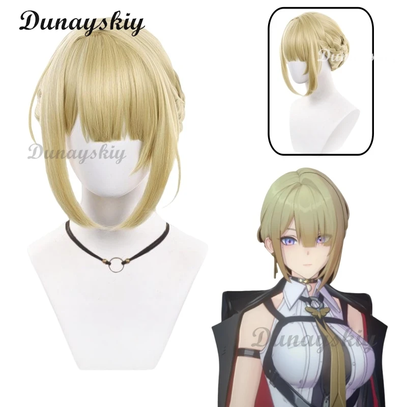 Zenless Zone Zero Evelyn Chevalier Cosplay Wig Blonde Hair Bun Stars of Lyra Halloween Party Women Girls Props Carnival