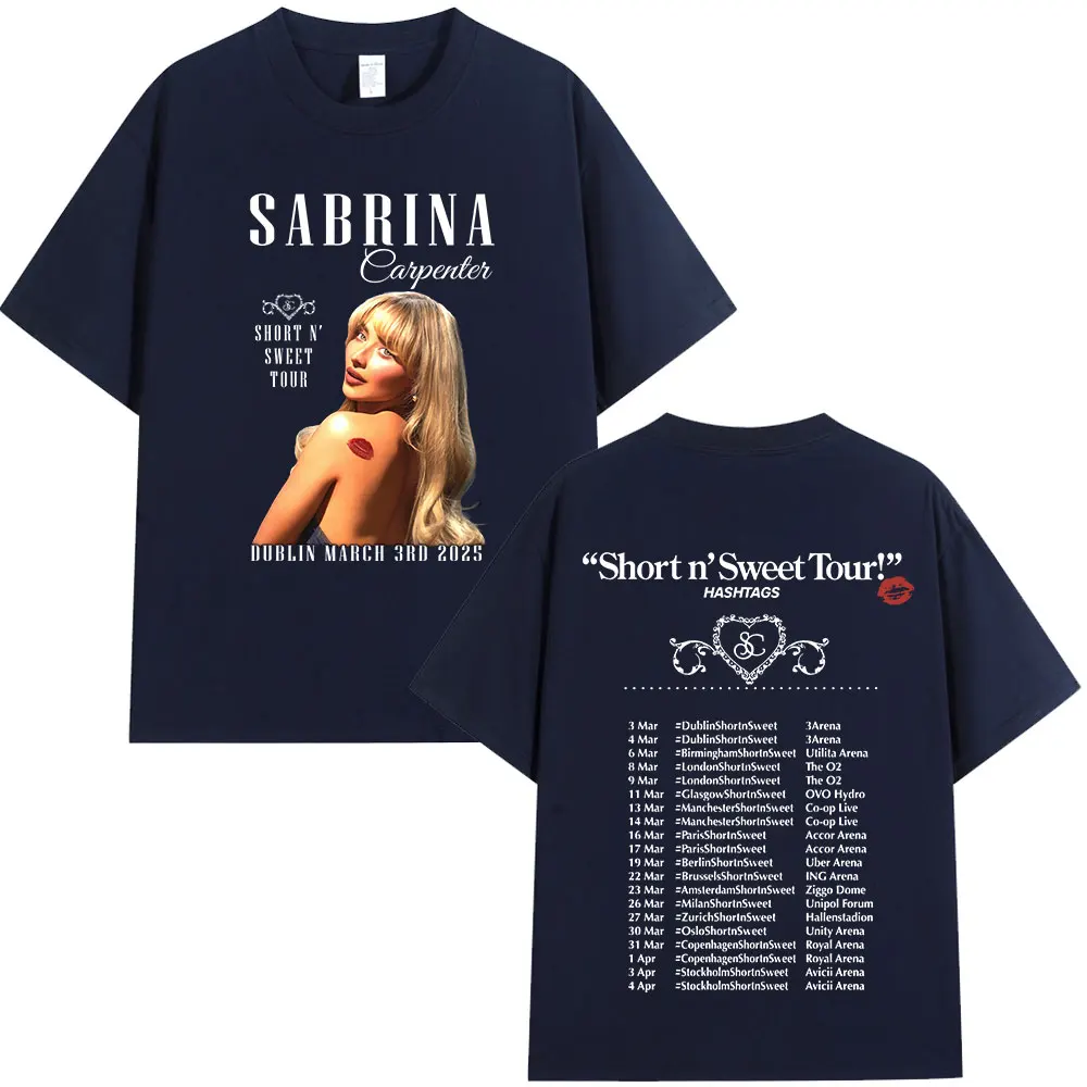 Sabrina Carpenter Short N' Sweet Tour 2025 T Shirt Fans Gift Men