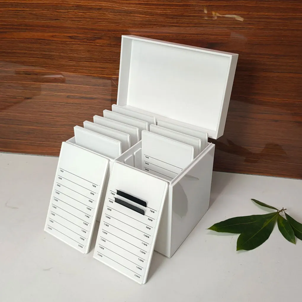 White 10 Layers Large Space Eyelash Box For Eyelash Extensions Easy Storage Eyelash Extension Holder