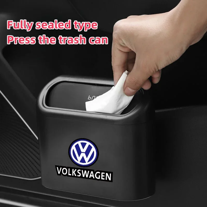 

Многофункциональный органайзер-корзина для мусора в автомобиль для Volkswagen VW Golf 7.5 Rline, Passat, Tiguan, Polo, Scirocco