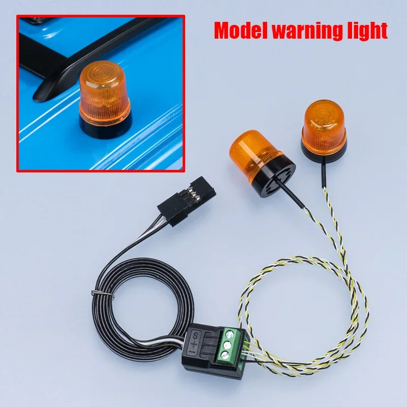 Type Warning Light XZD-02G 360 Degree Rotating Light for 1/14 Tamiya RC Truck Trailer Tipper Scania 770s Benz Actros Volvo MAN