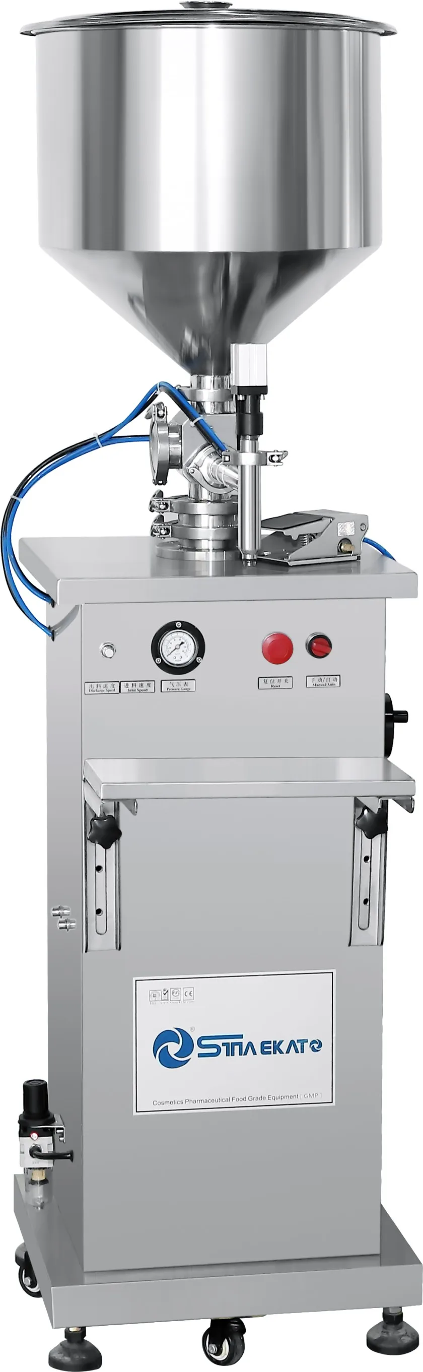 High Accuracy TVF Vertical Pneumatic Filling Machine Two Heads Paste Filling Machine Semi-automatic Liquid Filling Machine