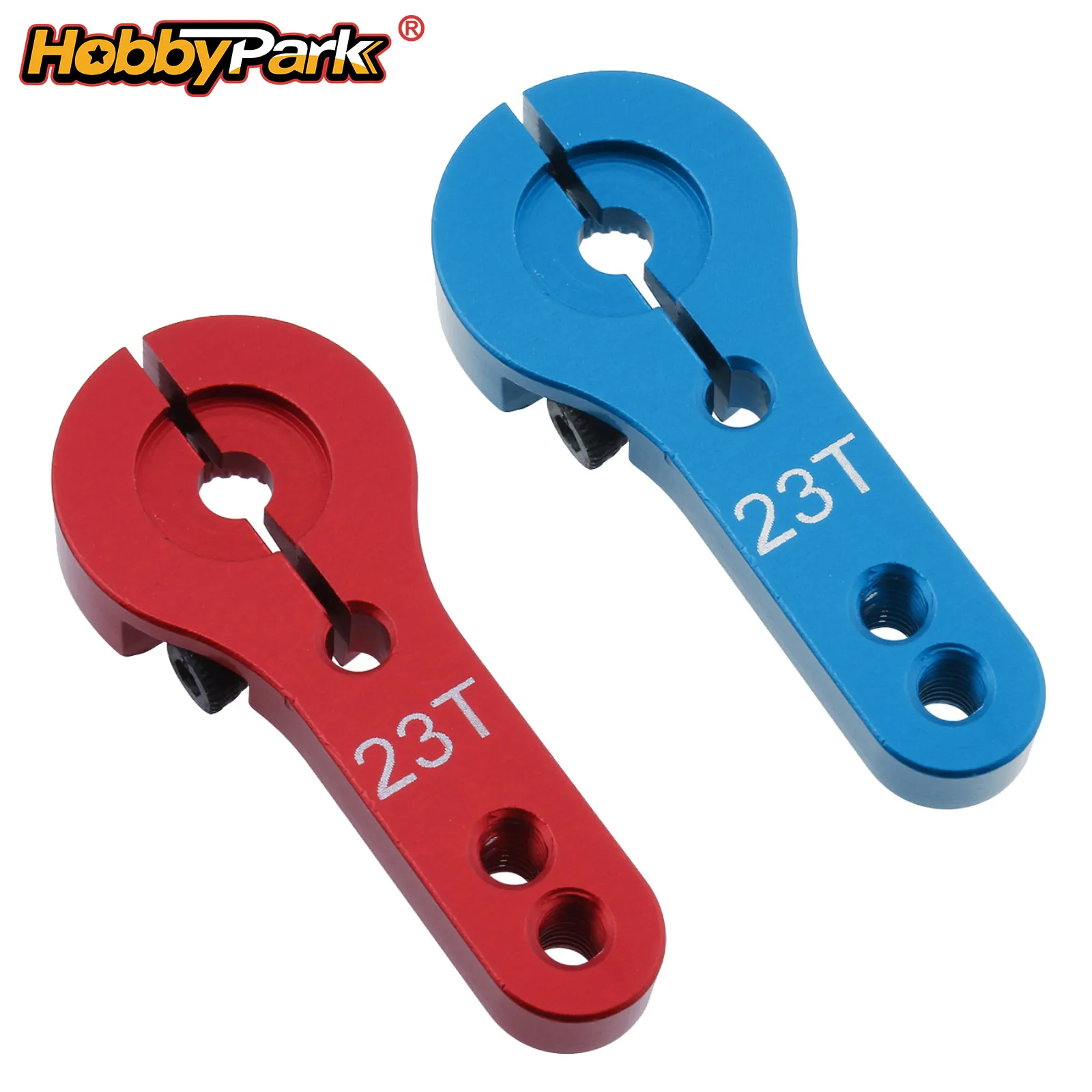 HobbyPark Aluminum 23T Tooth Servo Horn Compatible with Hitec JR Sanwa KO Standard Servos