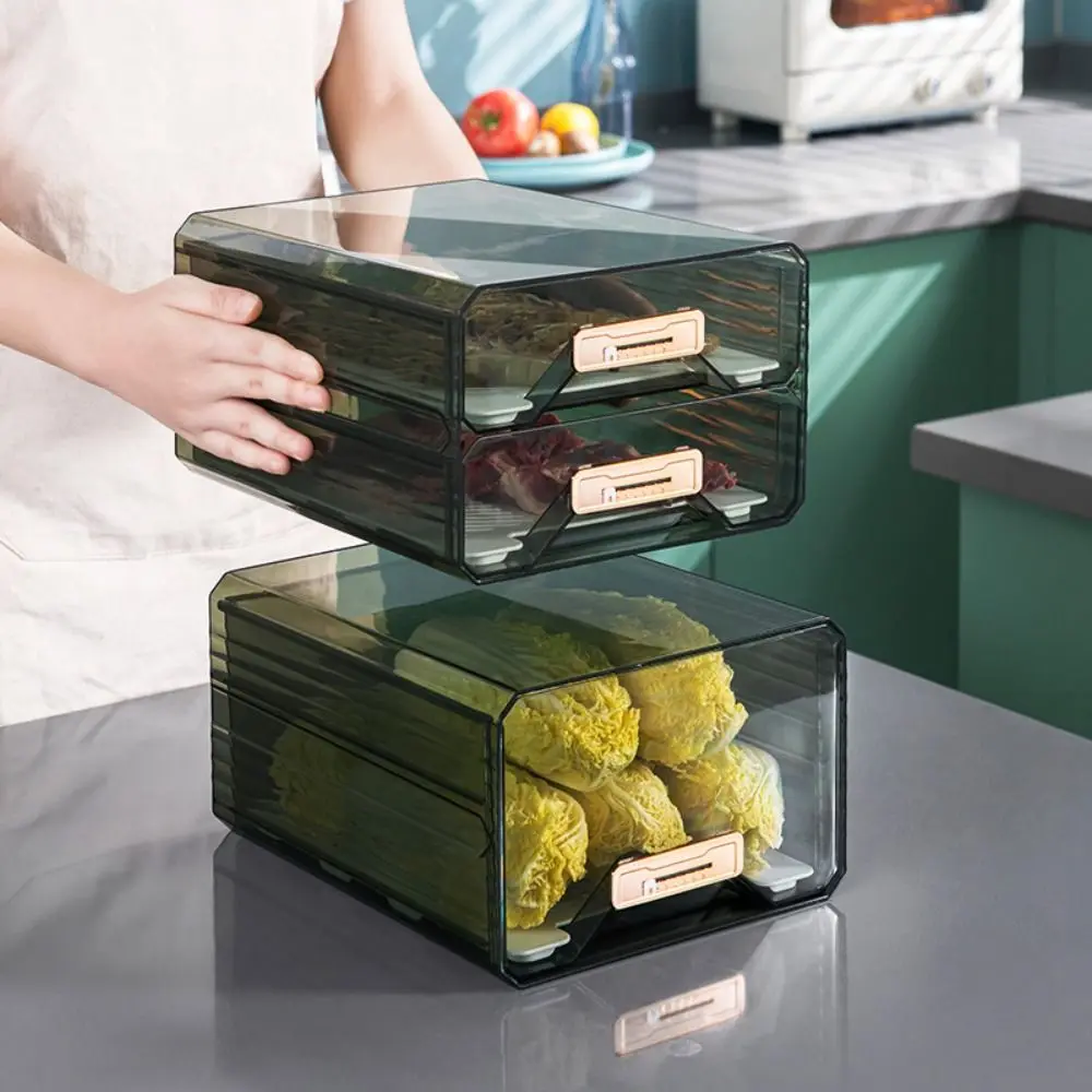 Pull-out Type Refrigerator Egg Storage Box New Four Tier Household Egg Organiser Kitchen Dedicated Large Capacity Egg Dispenser