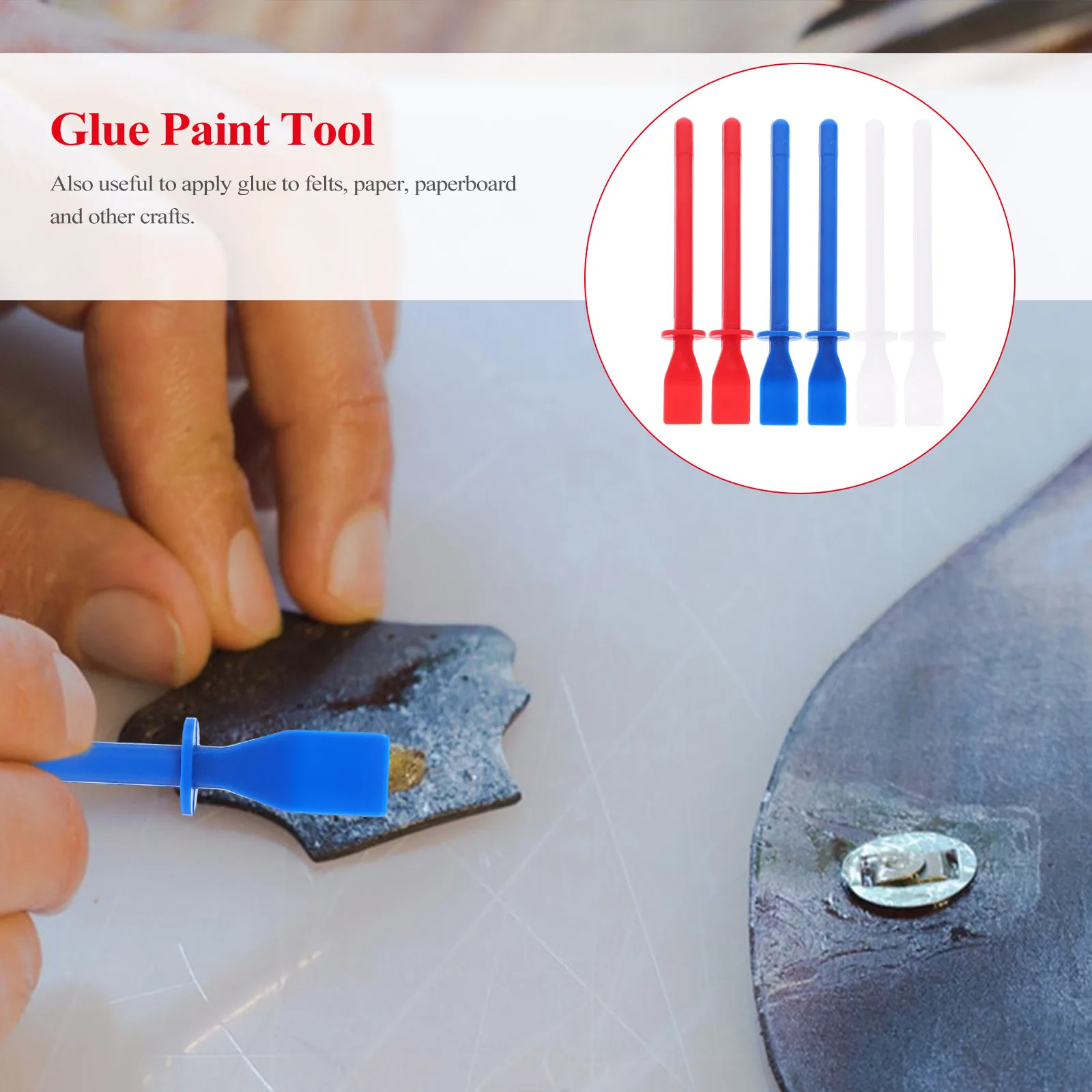 

6pcs Smear Glue Spreader Flexible Tip Craft Tool Film Applicator Paint Spreaders Wall Art Tool Glue Application